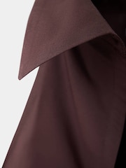 Mango Brown High Neck Embroidered Long Sleeve Blouse - Image 6 of 6