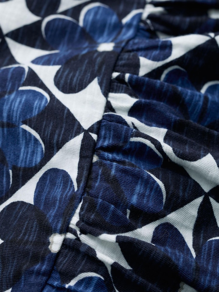 Seasalt Cornwall Blue Brush Drawing V-Neck Jersey Dress - Image 5 of 5 Seasalt Cornwall Blue Brush Drawing V-Neck Jersey Dress - Image 5 of 5