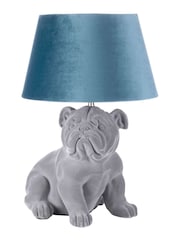 BHS Grey Boris Bulldog Table Lamp - Image 4 of 4