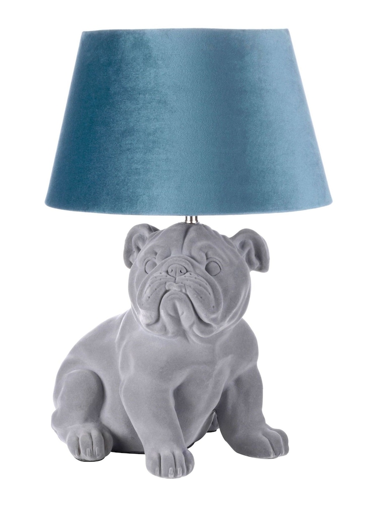 BHS Grey Boris Bulldog Table Lamp - Image 4 of 4