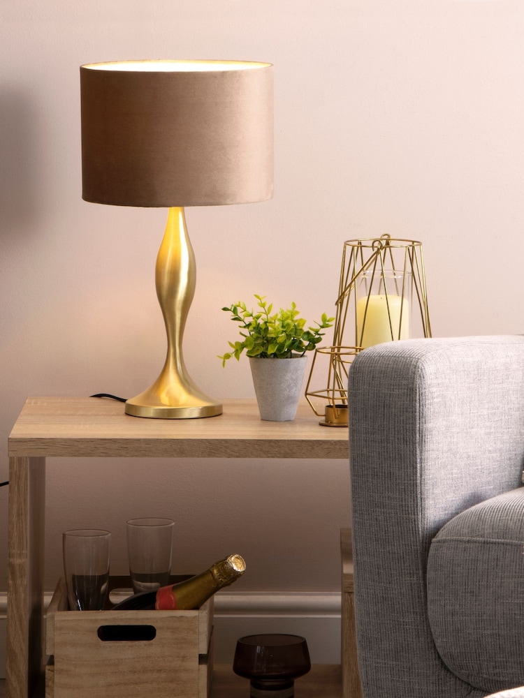 BHS Brass Calais Large Metal Lamp - Image 1 of 5