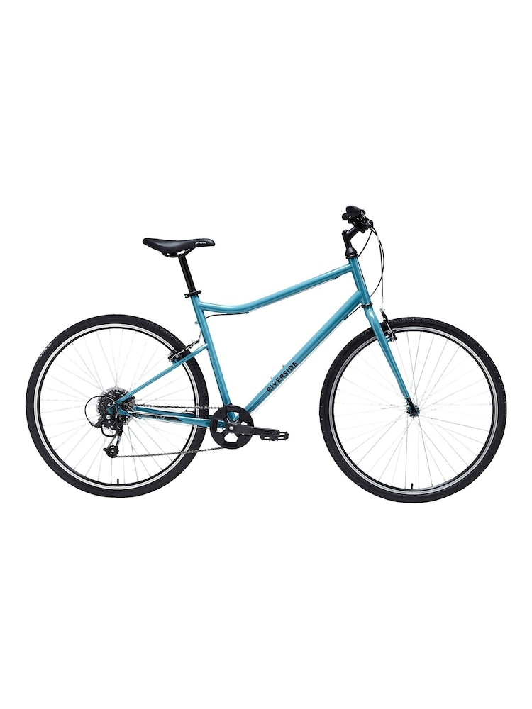Decathlon Black Riverside 120 Hybrid Bike - Image 1 of 1