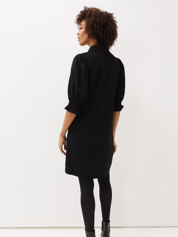 Phase Eight Black Puff Sleeve Womens Candice Dress - Image 2 of 6