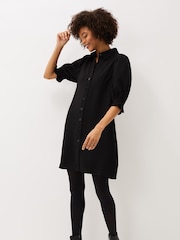 Phase Eight Black Puff Sleeve Womens Candice Dress - Image 3 of 6