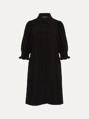 Phase Eight Black Puff Sleeve Womens Candice Dress - Image 6 of 6