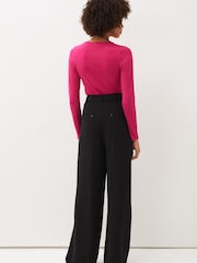 Phase Eight Womens Black Opal Wide Leg Trousers - Image 3 of 7