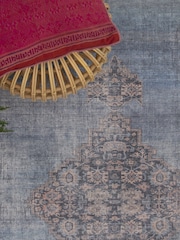 Asiatic Rugs Blue Kaya Dana Washable Rug - Image 1 of 5