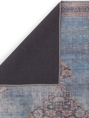Asiatic Rugs Blue Kaya Dana Washable Rug - Image 4 of 5