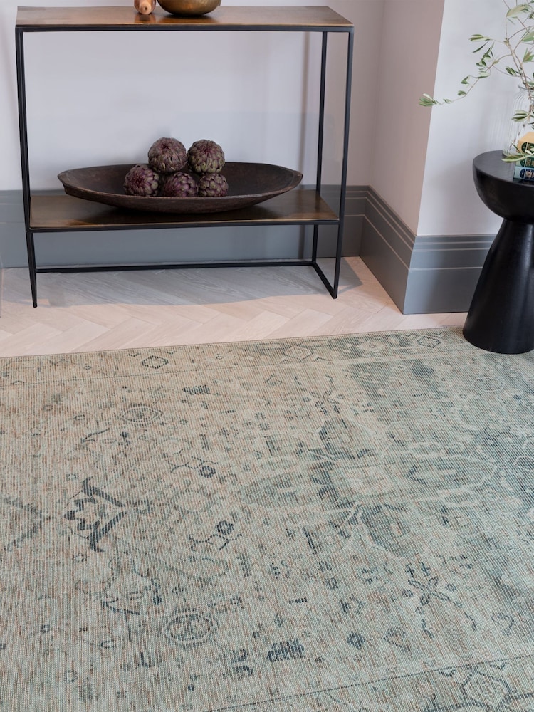 Asiatic Rugs Green Kaya Vida Washable Rug - Image 1 of 5