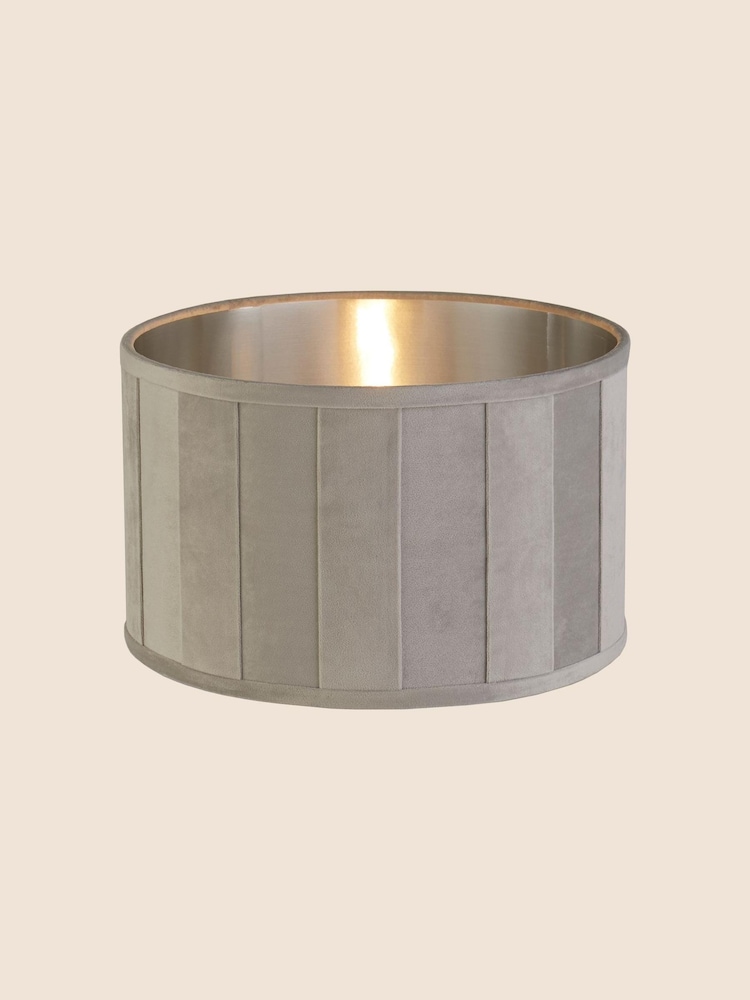 Searchlight Lucy Grey Velvet Easy Fit Shade - Image 2 of 3