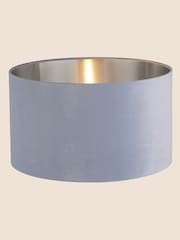 Searchlight Blue Josie Velvet Silver Inner Easy Fit Shade - Image 2 of 3