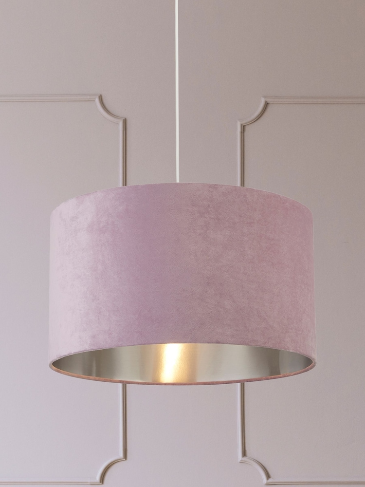 Searchlight Josie Lilac Purple Velvet Easy Fit Shade - Image 1 of 3