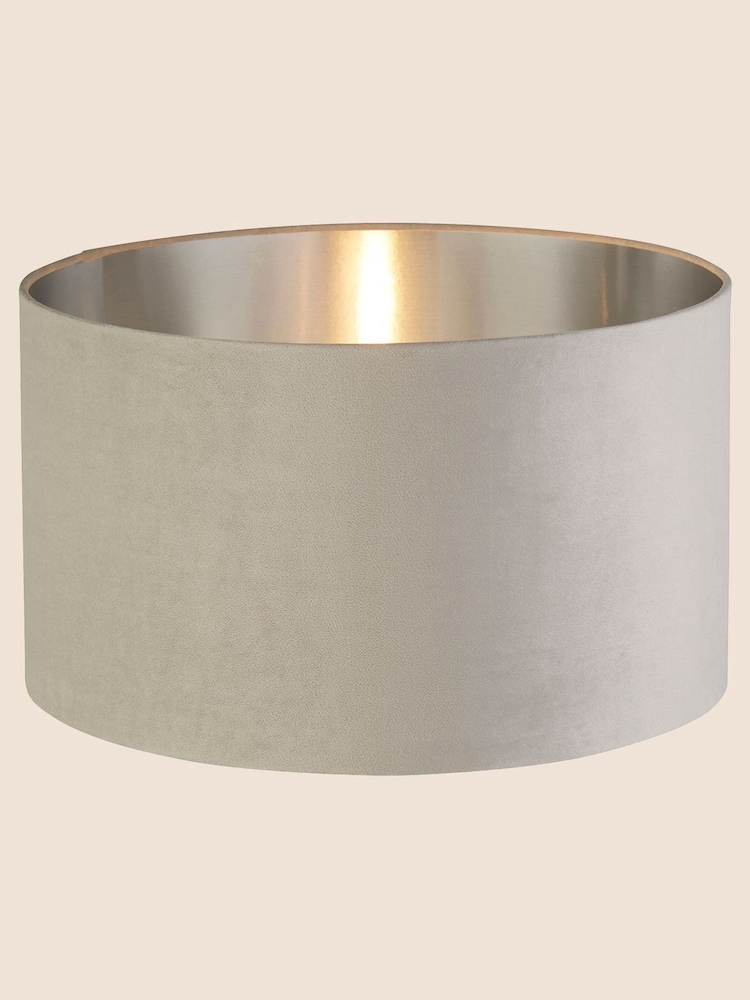 Searchlight Josie Light Grey Velvet Easy Fit Shade - Image 2 of 3 Searchlight Josie Light Grey Velvet Easy Fit Shade - Image 2 of 3