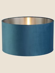 Searchlight Josie Teal Blue Velvet Easy Fit Shade - Image 2 of 3