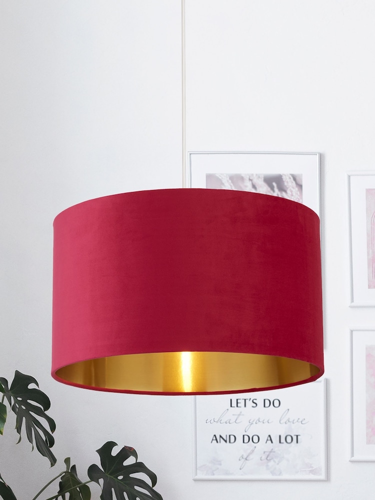 Searchlight Josie Pink Velvet Easy Fit Shade - Image 1 of 3
