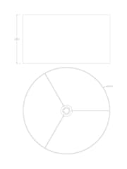 Searchlight Josie Grey Velvet Easy Fit Shade - Image 4 of 4