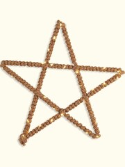 Searchlight LED Lights On Hemp Rope Star Frame - Image 2 of 3
