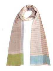 Pure Luxuries London Cream Charon Cashmere & Merino Wool Scarf - Image 1 of 4