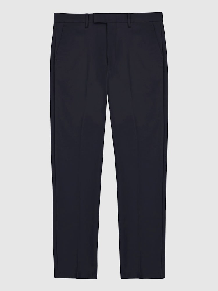 Reiss Blue Eastbury Slim Fit Chinos - Image 2 of 4 Reiss Blue Eastbury Slim Fit Chinos - Image 2 of 4