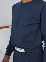 Navy Blue/Grey 2 Pack Pyjamas (3-16yrs) - Image 4 of 11