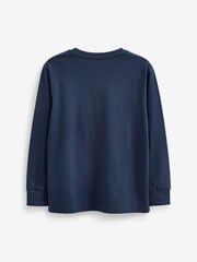 Navy Blue/Grey 2 Pack Pyjamas (3-16yrs) - Image 8 of 11