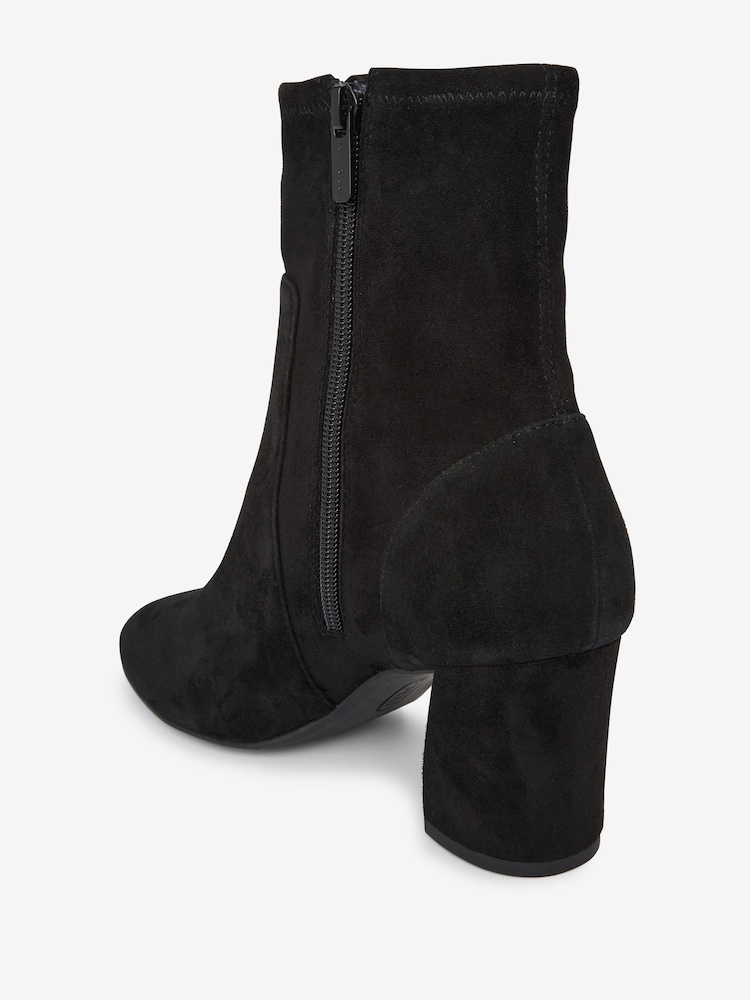 Black Forever Comfort® With Motionflex Suede Sock Boots - Image 3 of 5