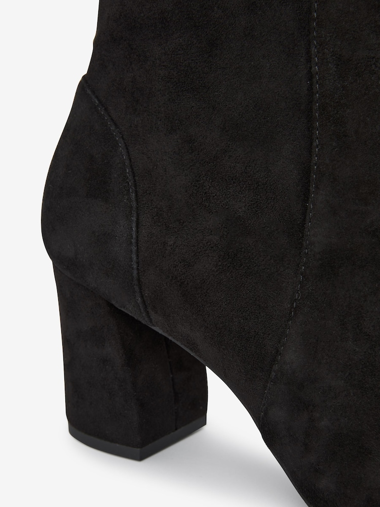 Black Forever Comfort® With Motionflex Suede Sock Boots - Image 5 of 5