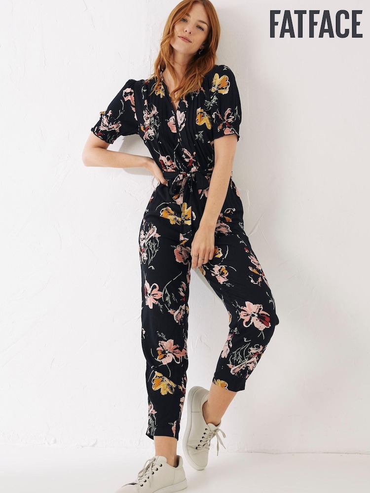 FatFace Black Clara Homestead Jumpsuit - Image 1 of 5