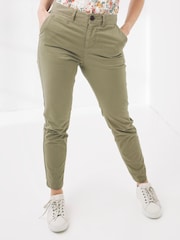FatFace Women Green Devon Chinos - Image 1 of 4