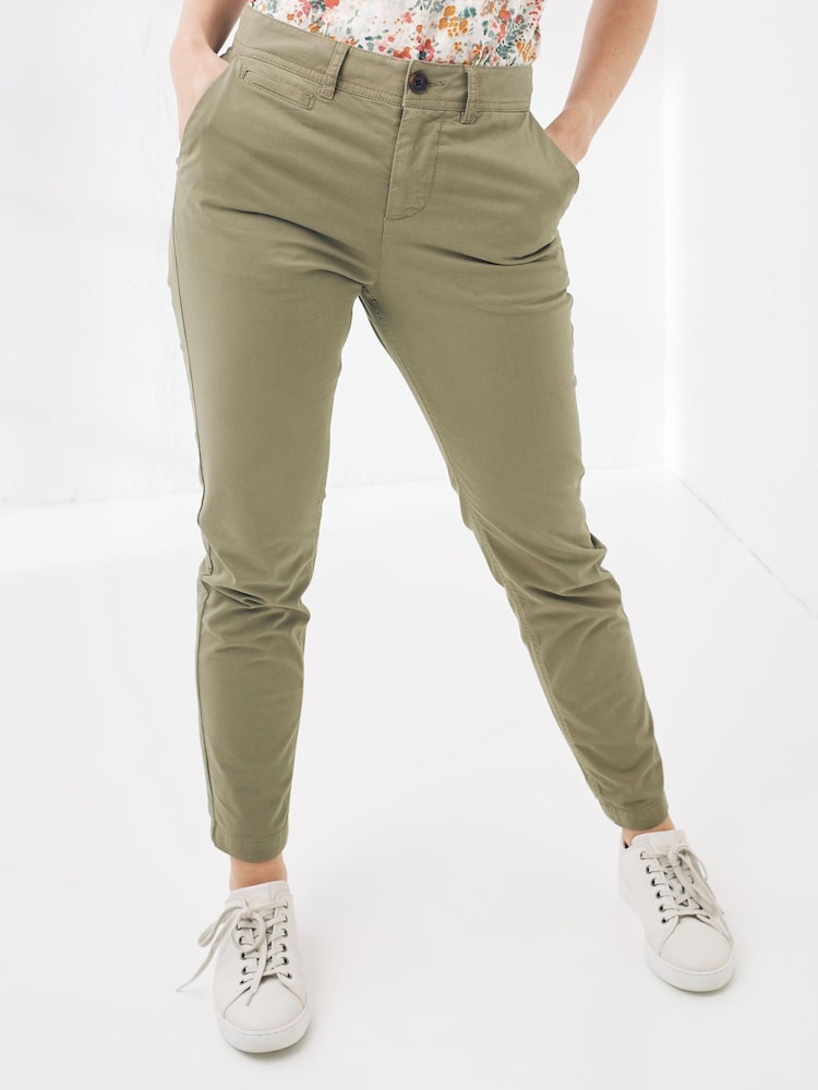 FatFace Women Green Devon Chinos - Image 1 of 4 FatFace Women Green Devon Chinos - Image 1 of 4