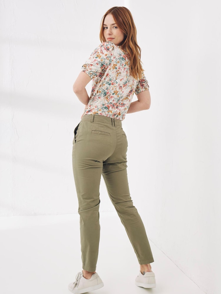 FatFace Women Green Devon Chinos - Image 2 of 4 FatFace Women Green Devon Chinos - Image 2 of 4
