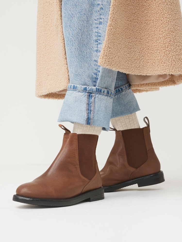 Schokoladenbraun - Forever Comfort® Chelsea-Stiefel aus Leder - Bild 1 von 6 Schokoladenbraun - Forever Comfort® Chelsea-Stiefel aus Leder - Bild 1 von 6