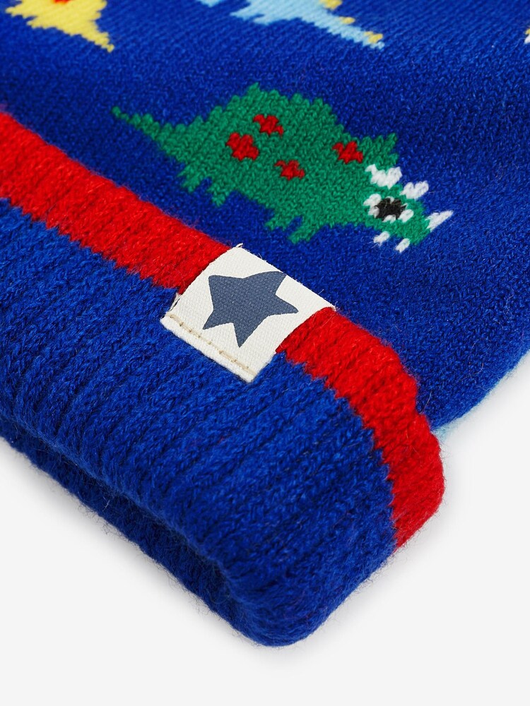 Multi Bright Dino Pom Hat (3mths-10yrs) - Image 2 of 2