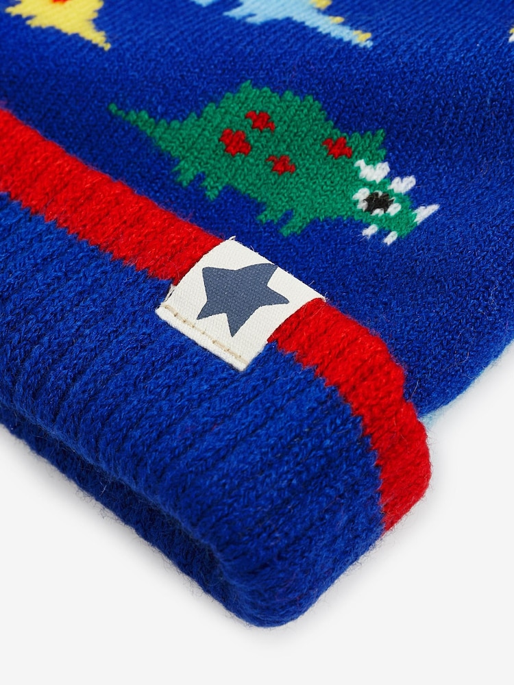 Multi Bright Dino Pom Hat (3mths-10yrs) - Image 2 of 2 Multi Bright Dino Pom Hat (3mths-10yrs) - Image 2 of 2