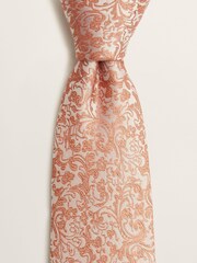 MOSS Orange Silk Tie - Image 2 of 2
