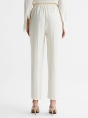 Reiss Cream Hailey Pull On Trousers - Image 5 of 6