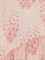 Reiss Pink Everleigh Junior Circle Print Blouse - Image 6 of 6