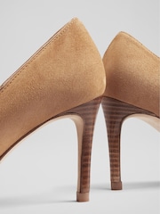 LK Bennett Floret Suede Pointed Toe Courts - Image 4 of 4