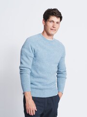 Aubin Prestwick Shetland Crew Jumper - Image 1 of 5