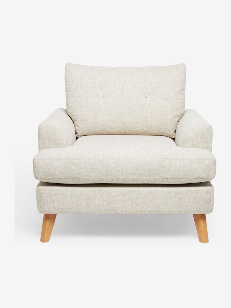 Tweedy Plain Light Natural Parker Armchair - Image 2 of 8