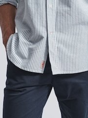 Aubin Khaki Green Aldridge Oxford Butt Shirt - Image 4 of 5