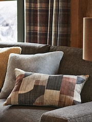 Grey Plush Faux Fur Cushion - Image 1 of 6