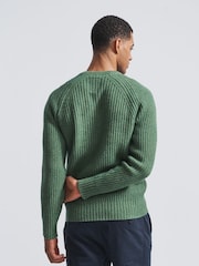 Aubin Tay Fisherman Rib Crew Jumper - Image 2 of 6