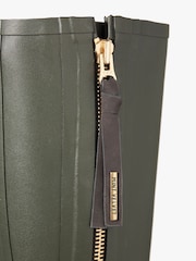 Mint Velvet Khaki Green Zip April Wellies - Image 4 of 4