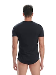 adidas Black Comfort Flex 100% Cotton Black T-Shirt 2 Pack - Image 3 of 4