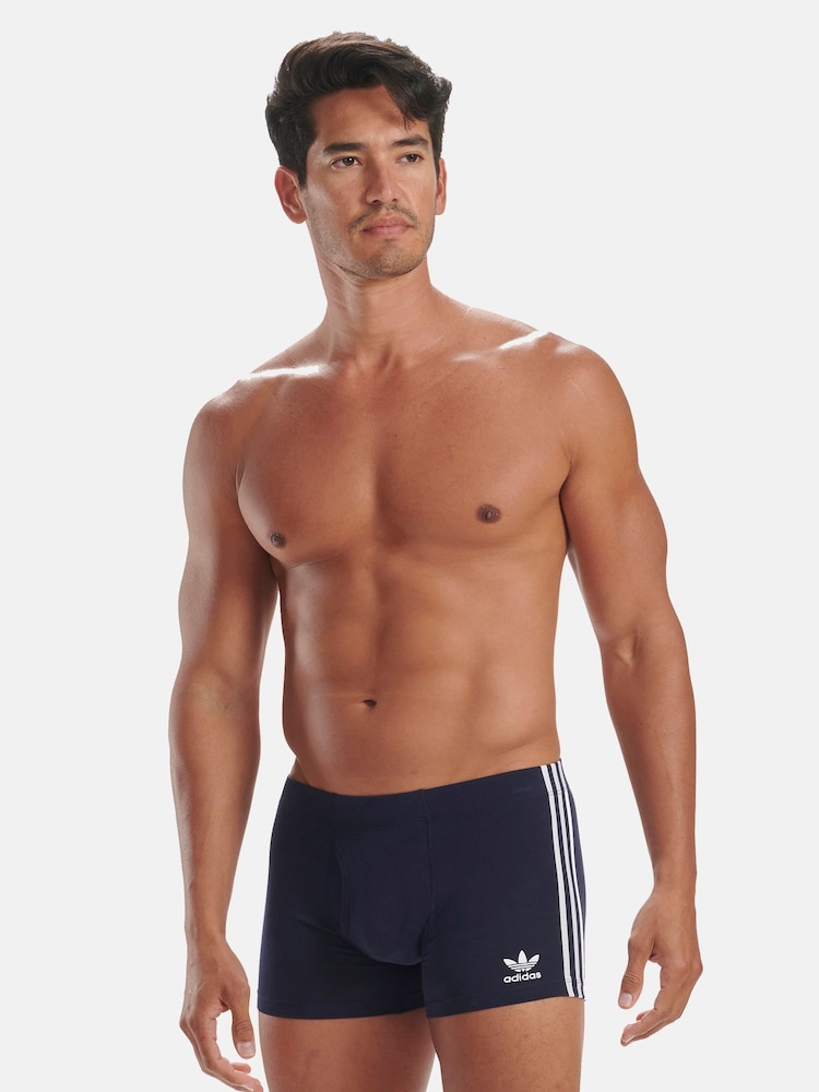 adidas Natural Cotton Flex 3 Stripe Boxers 3 Pack - Image 2 of 11
