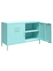 Novogratz Green Cache 2 Door Metal Locker Accent Cabinet - Image 3 of 5