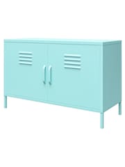 Novogratz Green Cache 2 Door Metal Locker Accent Cabinet - Image 4 of 5