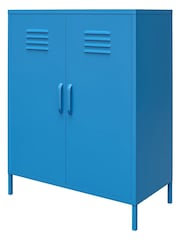 Novogratz Blue Cache 2 Door Metal Locker Storage Cabinet - Image 4 of 5