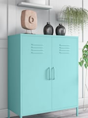 Novogratz Green Cache 2 Door Metal Locker Storage Cabinet - Image 2 of 5